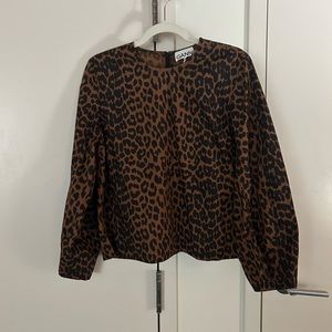 Ganni blouse worn once size 6
